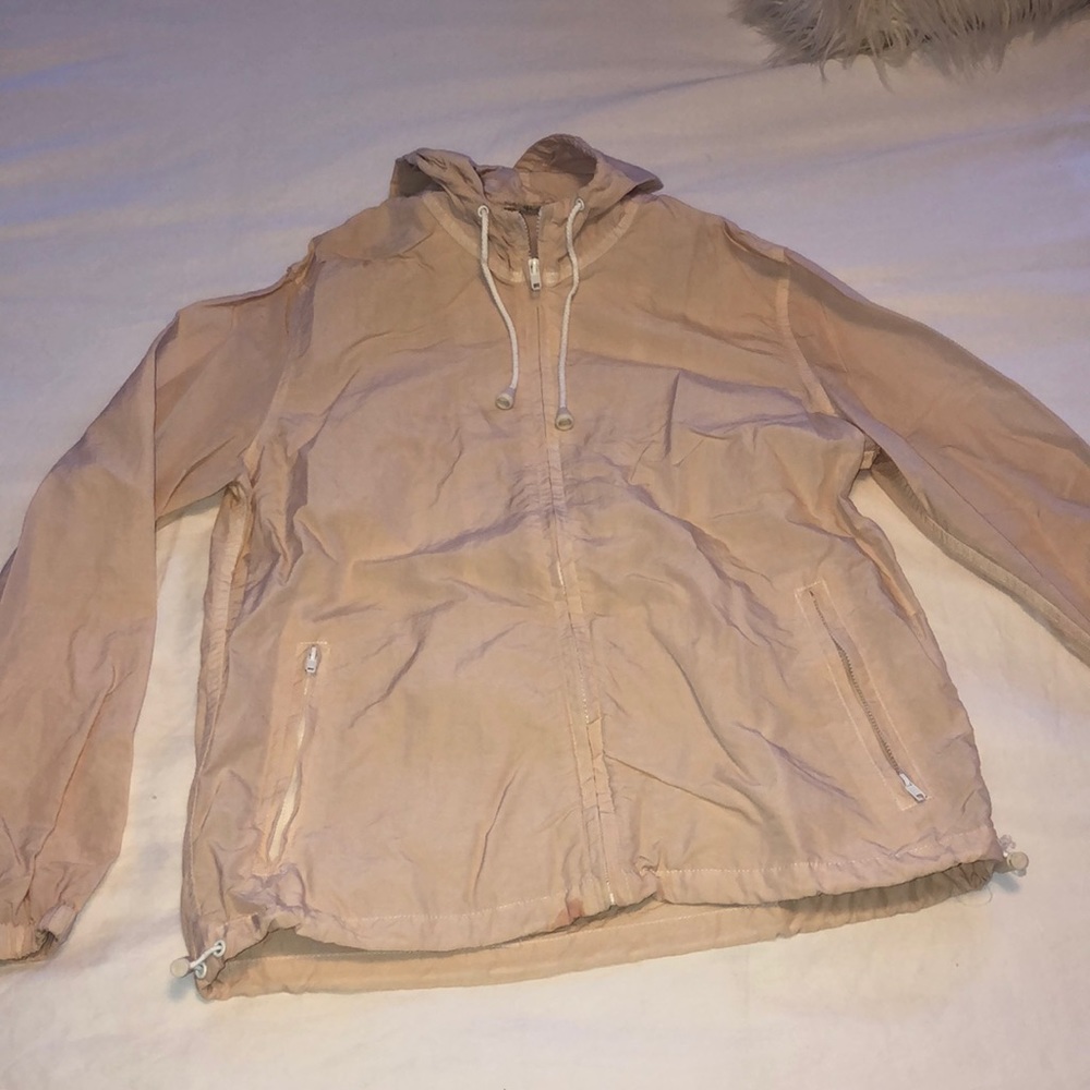 Light weight pink zip up